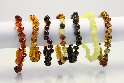 Polished Amber Baby Bracelet