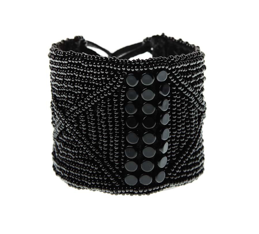 Sipolio Leather Bracelet/Black