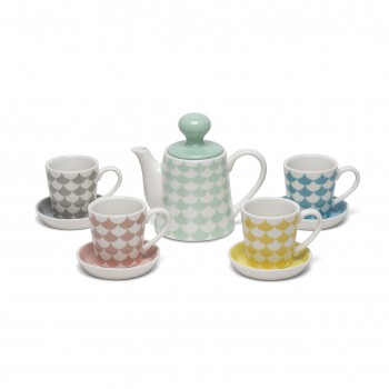 Porcelain Teaset/Waves