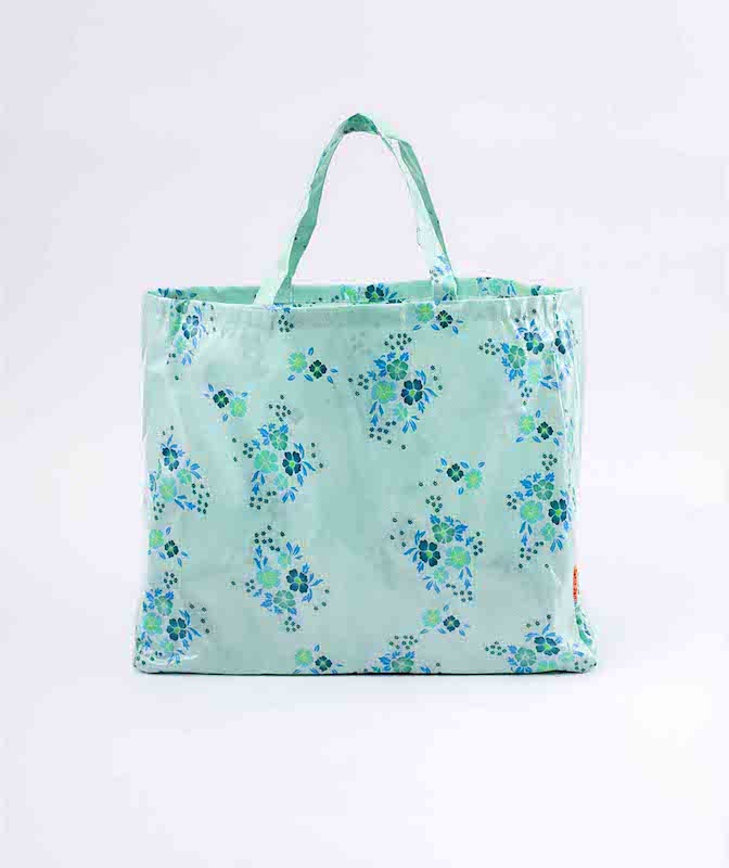 Folksy Tote Bag/Opal