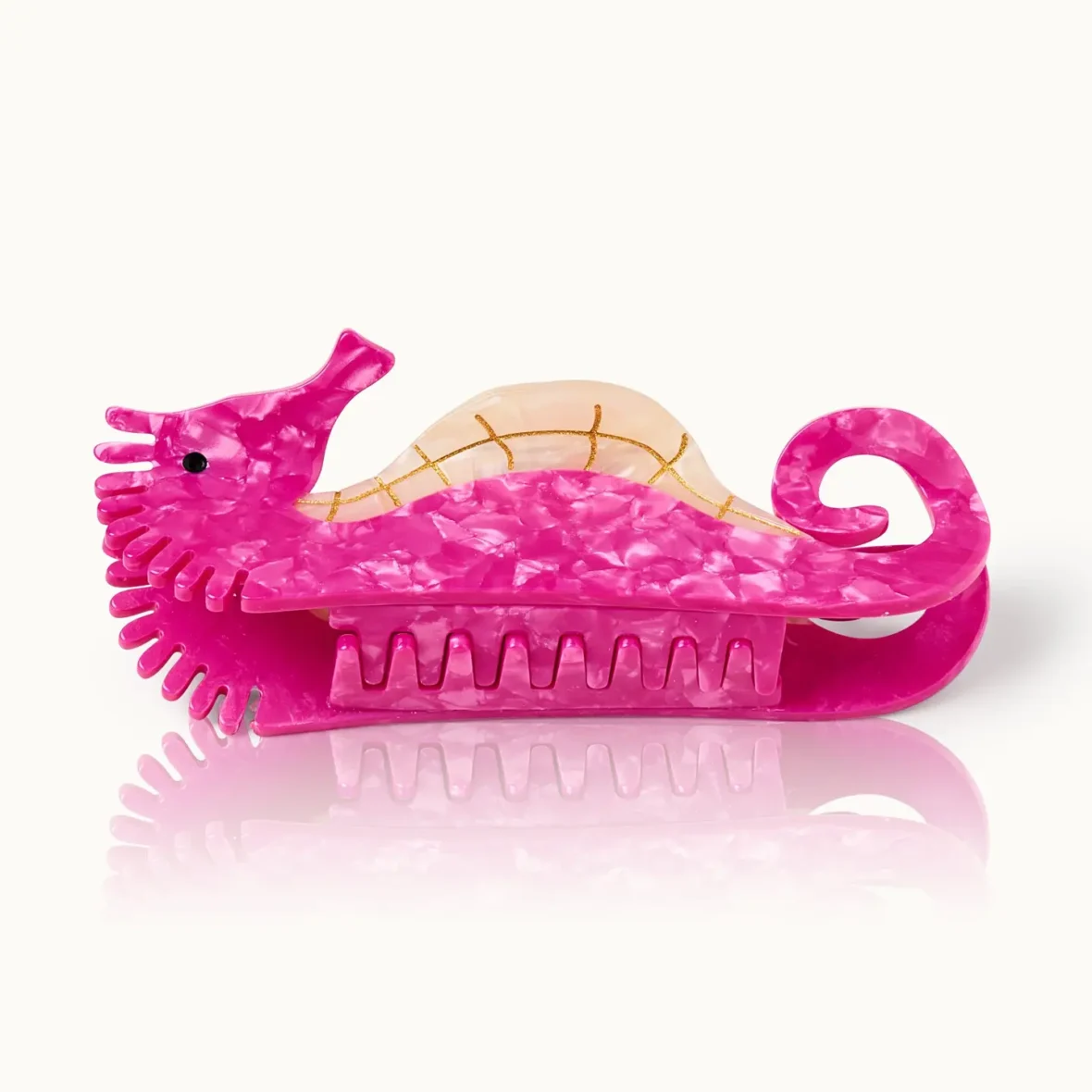 Pink Seahorse Hair Clip
