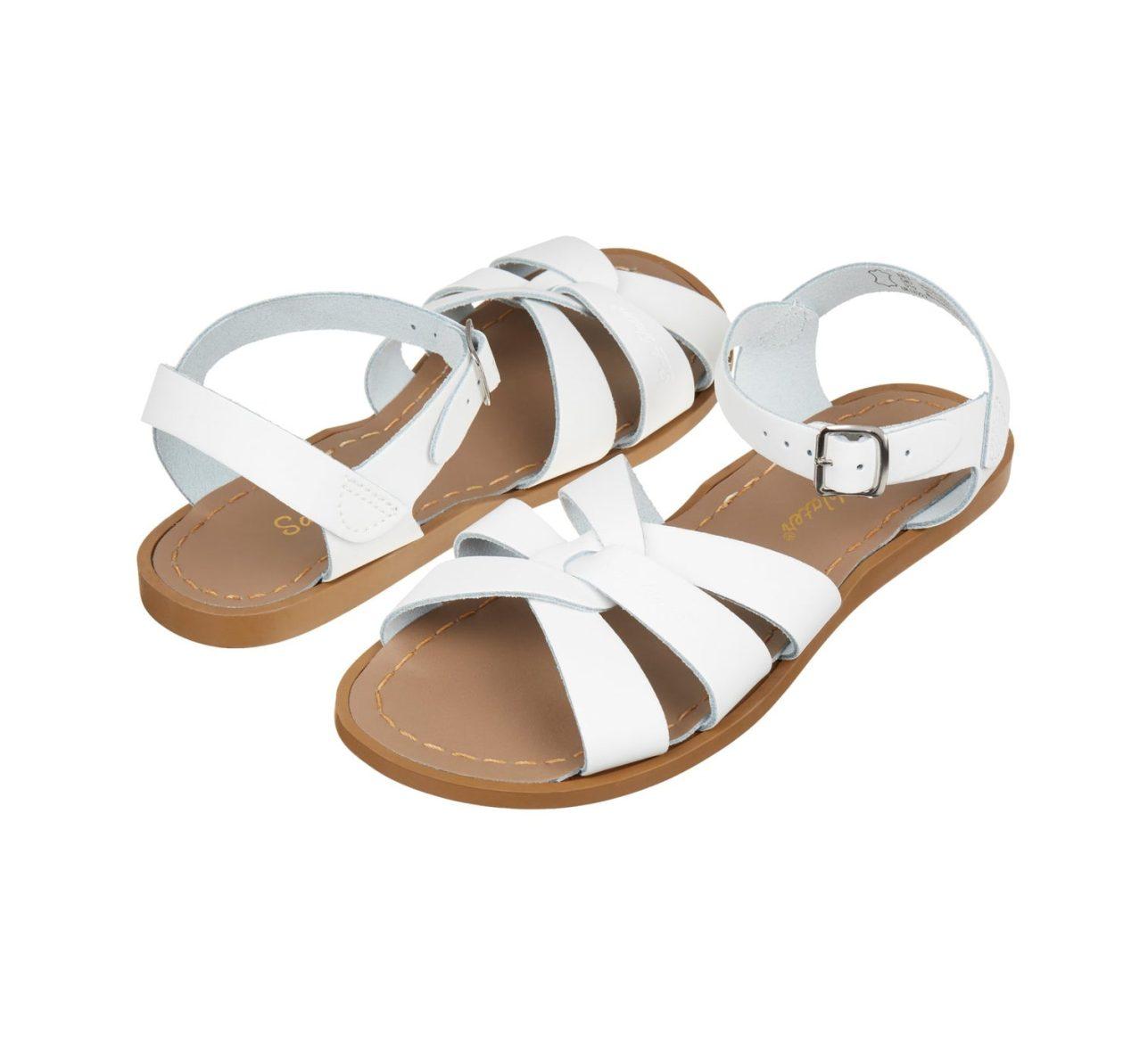 Kids Saltwater Sandals/White