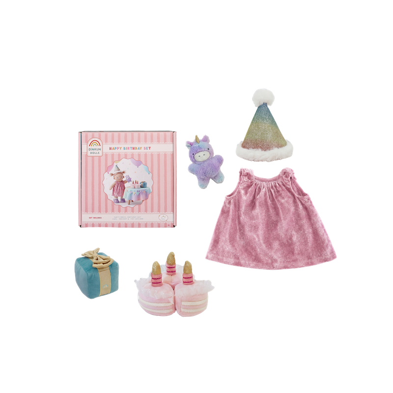 Dinkum Doll Happy Birthday Set