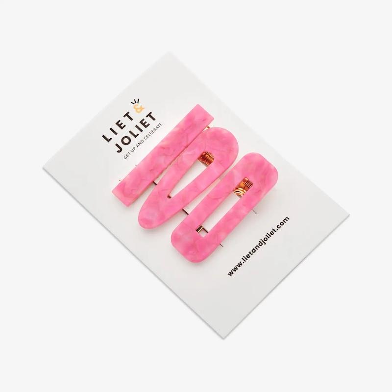 Pack of 3 Resin Hair Clips