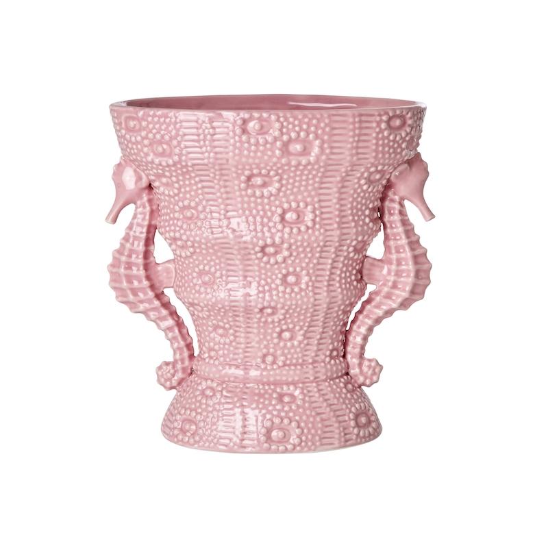 Seahorse Ceramic Vase