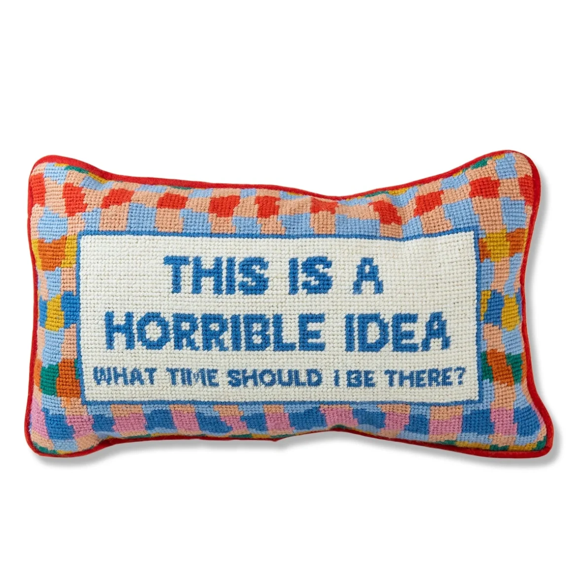 Horrible Idea Needlepoint Cushion