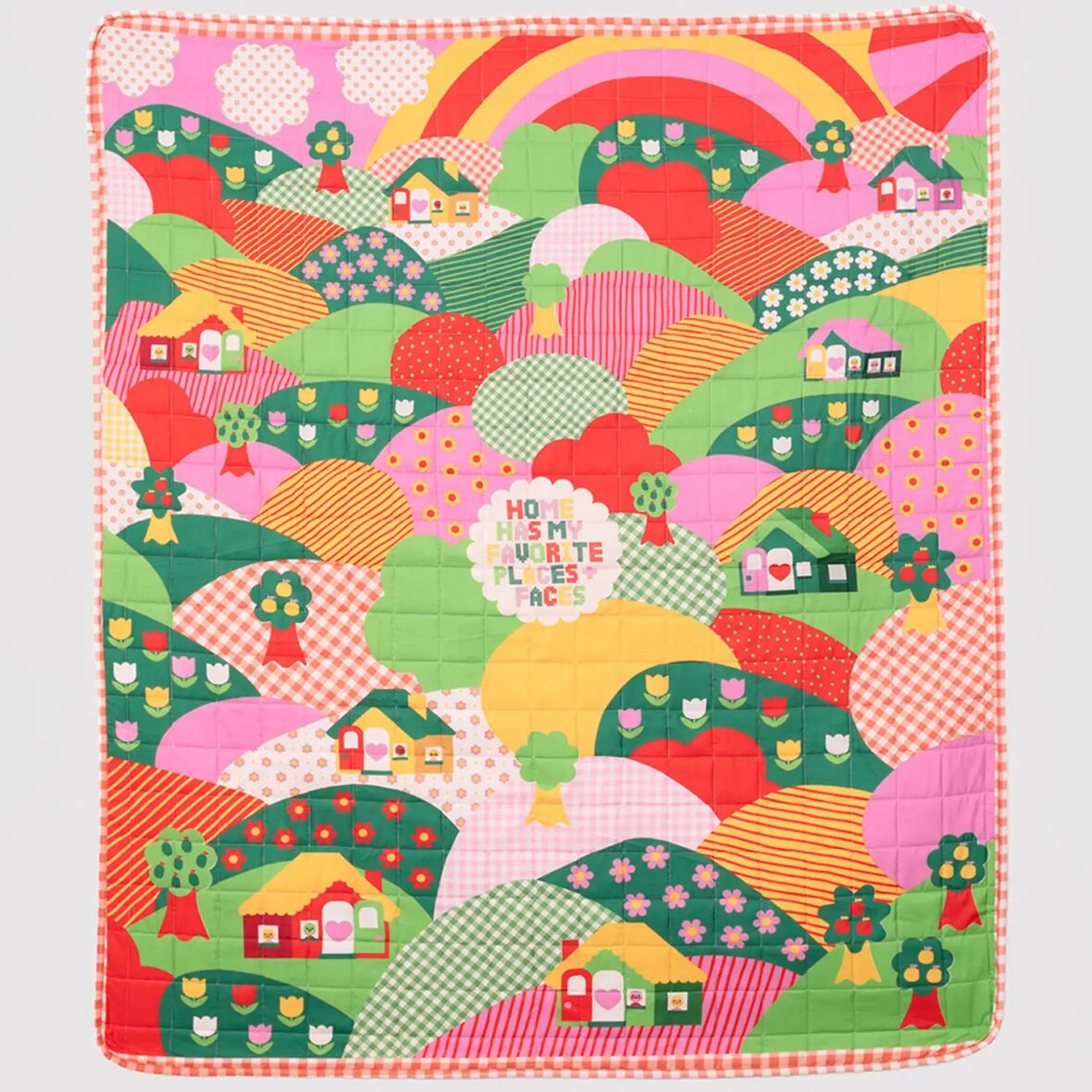 Favourite Places Quilted Blanket