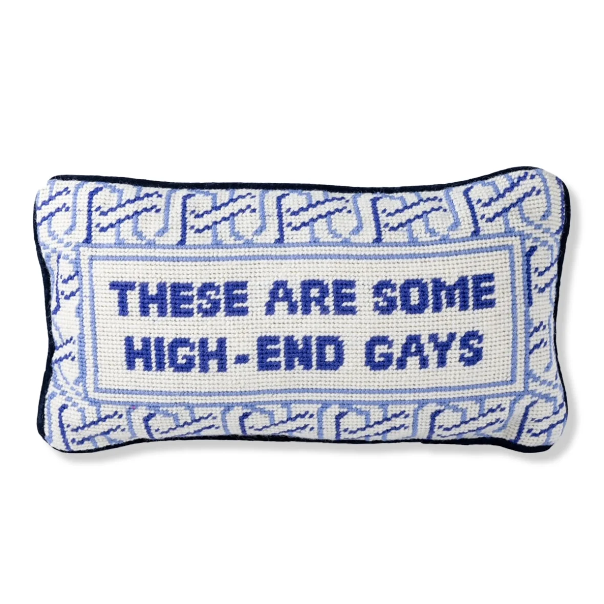 High End Gays Needlepoint Cushion