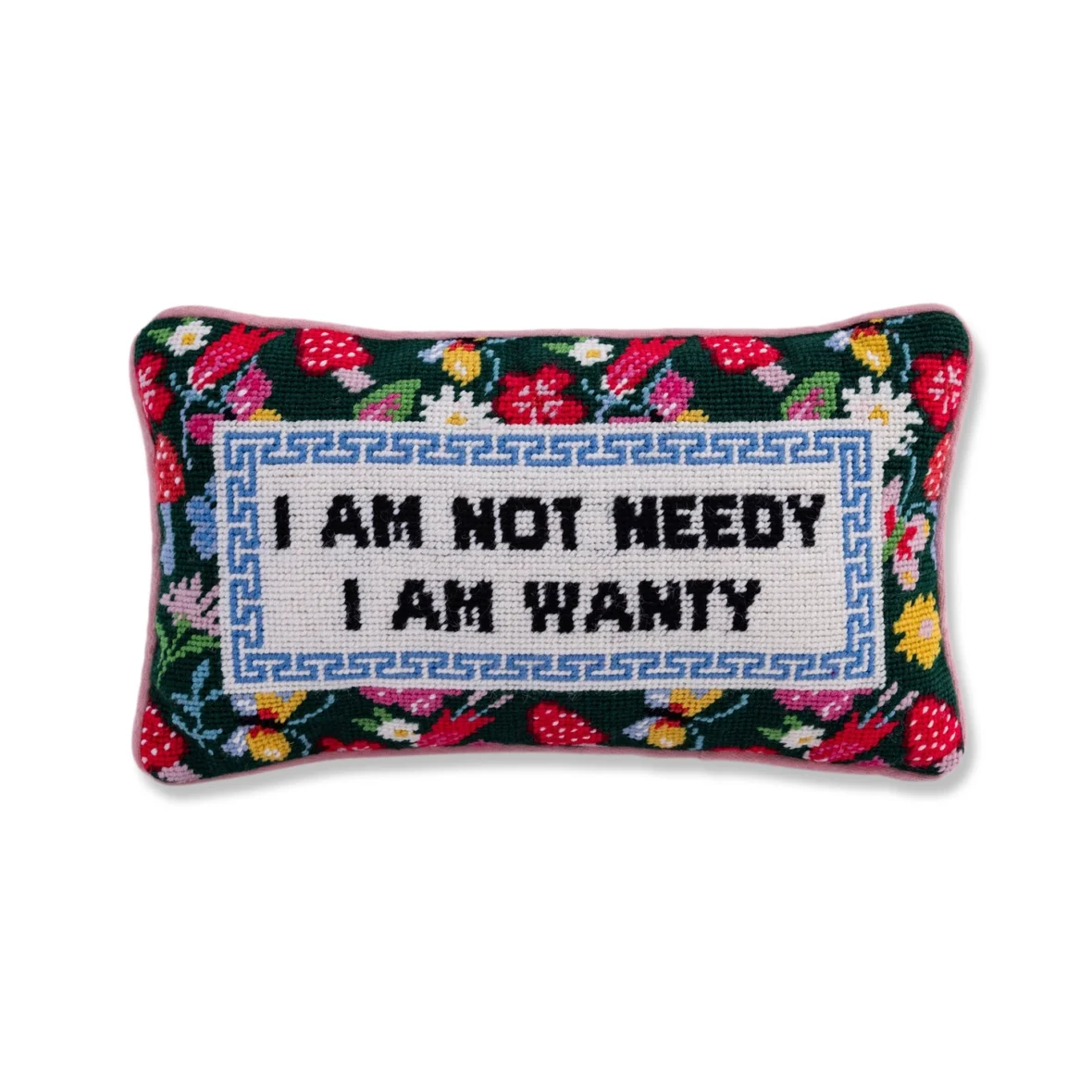 Not Needy Needlepoint Cushion