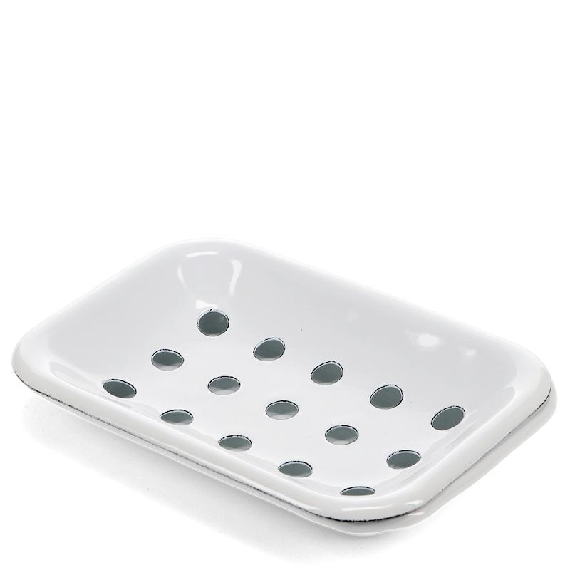 White Enamel Soap Dish