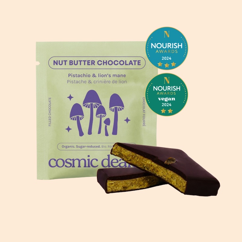 Pistachio & Lion’s Mane Nut Butter Chocolate
