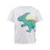 Green Dino T-shirt for kids front view