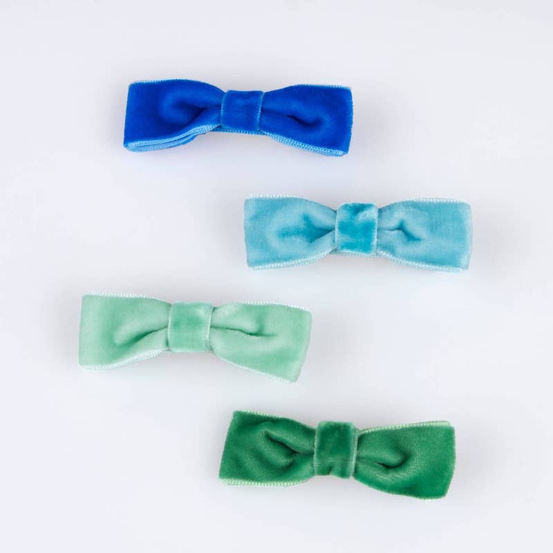 rainbow-velvet-bow-hair-clips