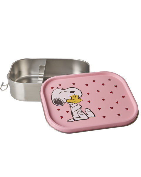 Pink Snoopy Stainless Steel Lunchbox